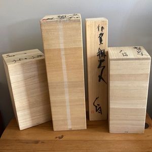4 Wooden Boxes